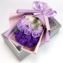18 Pcs New Floral Purple Multi Rose Flower Petals For Valentine's Day